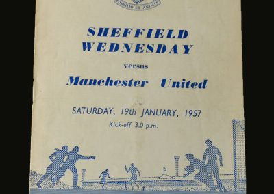 Man Utd v Sheff Wed 19.01.1957