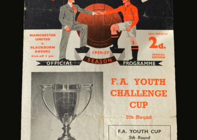 Man Utd v Blackburn 23.03.1957 (FA Youth Cup 5th Round)