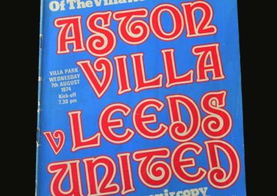 Aston Villa v Leeds 07.08.1974 (1st Game)