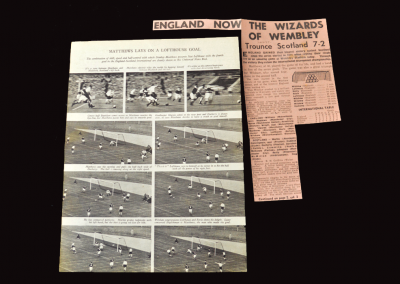 England v Scotland 02.04.1955