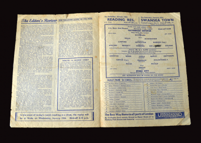 Spurs v Stoke 11.01.1947 (FA Cup 3rd Round)