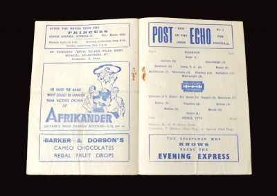 Everton v Stoke 29.03.1947
