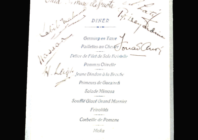 Egypt FA Dinner Menu 29.10.1937