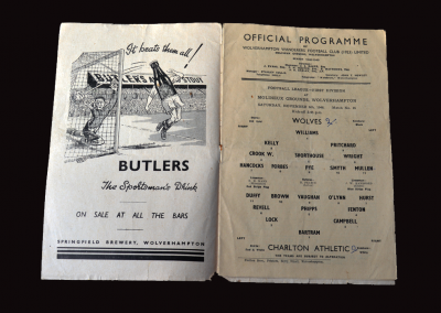 Charlton v Wolves 06.11.1948
