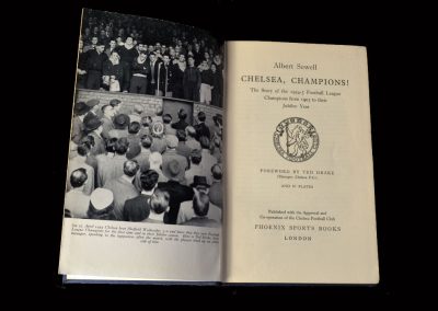 Chelsea v Bolton 20.08.1955 (Champions Souvenir)