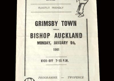 Grimsby v Bishop Auckland 09.01.1961 (Friendly)