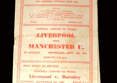 Liverpool v Man Utd 03.09.1947
