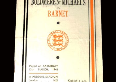 Boldmere v Barnet 13.03.1948 (FA Amateur Cup Semi Final)