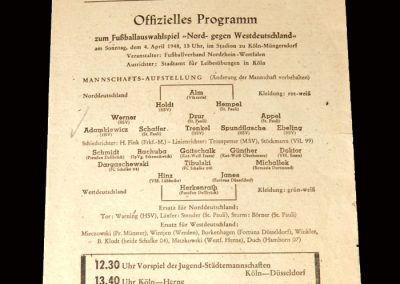 West Germany v North Germany 04.04.1948