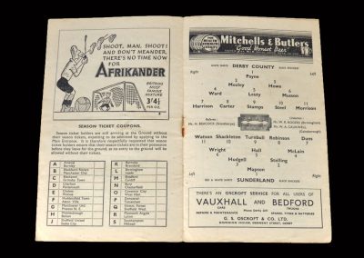 Derby v Sunderland 14.02.1948