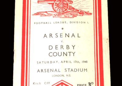 Derby v Arsenal 17.04.1948