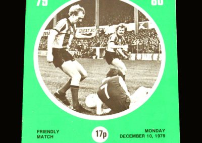 Hibs v Leicester 10.12.1979 - Friendly
