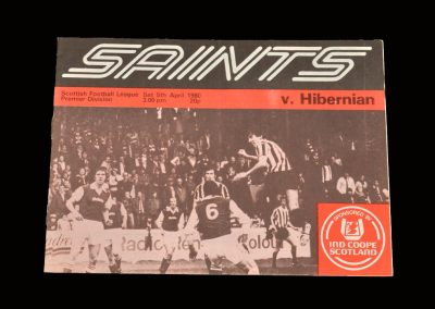 Hibs v St Mirren 05.04.1980