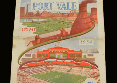 Port Vale v Wrexham 24.04.1954 - Champions Souvenir