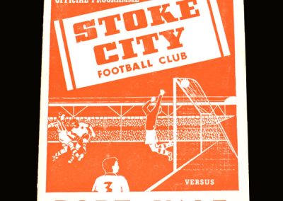 Port Vale v Stoke City 04.09.1954