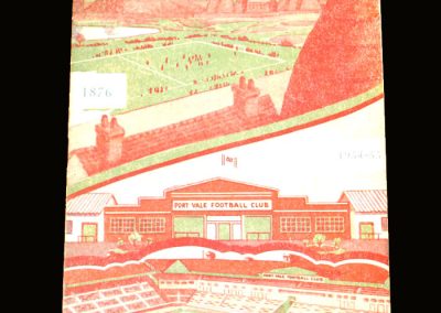 Port Vale v Blackburn 02.10.1954