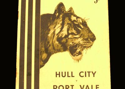 Port Vale v Hull 16.10.1954
