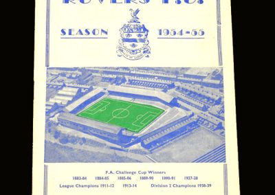 Port Vale v Blackburn 19.02.1955
