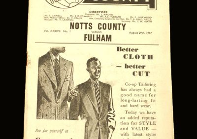 Notts County v Fulham 29.08.1957