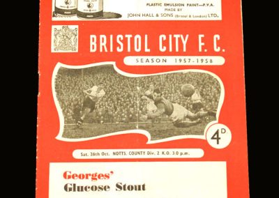 Notts v Bristol City 26.10.1957