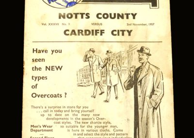 Notts County v Cardiff 02.11.1957