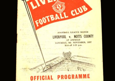 Notts County v Liverpool 09.11.1957