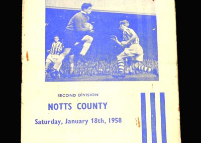 Notts County v Huddersfield 18.01.1958