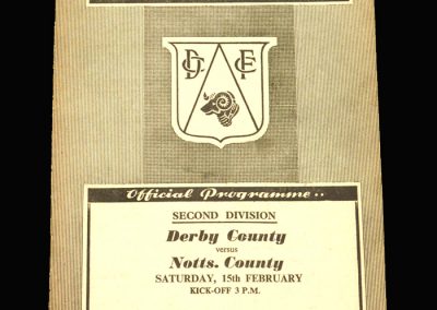 Notts County v Derby 15.02.1958