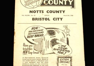 Notts County v Bristol City 08.03.1958