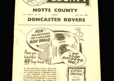Notts County v Doncaster 19.04.1958