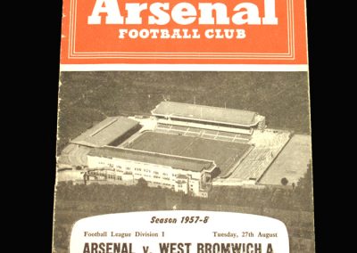 West Brom v Arsenal 27.08.1957