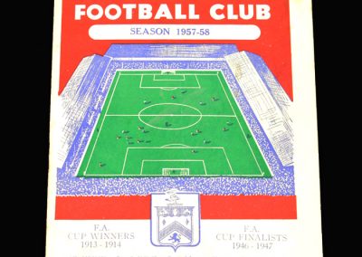 West Brom v Burnley 31.08.1957