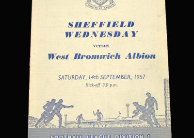West Brom v Sheff Wed 14.09.1957
