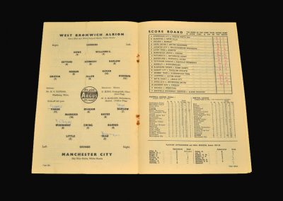 West Brom v Man City 21.09.1957