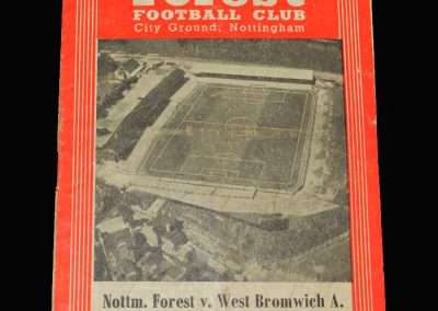West Brom v Notts Forest 28.09.1957
