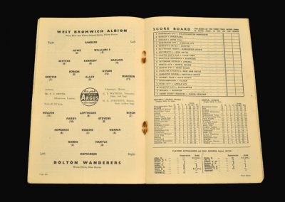 West Brom v Bolton 12.10.1957
