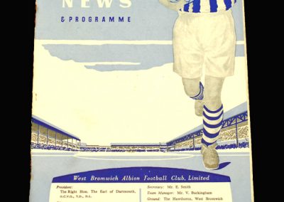 West Brom v Blackpool 07.12.1957