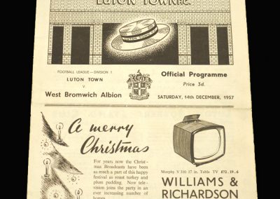 West Brom v Luton 14.12.1957