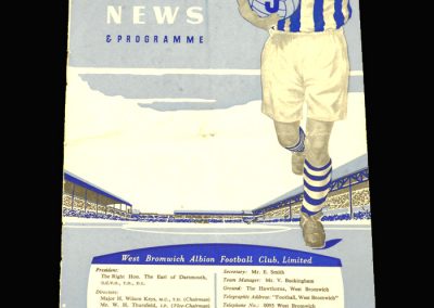 West Brom v Man City 04.01.1958 FA Cup 3rd Round