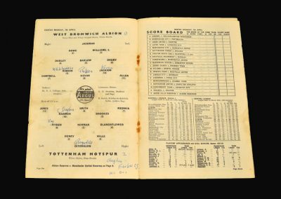 West Brom v Spurs 07.04.1958