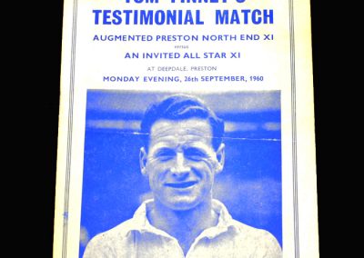 Tom Finney Testimonial 26.09.1960