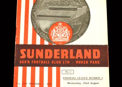 Sunderland v Charlton 22.08.1962