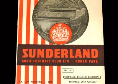 Sunderland v Walsall 20.10.1962