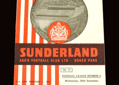 Sunderland v Bury 26.12.1962