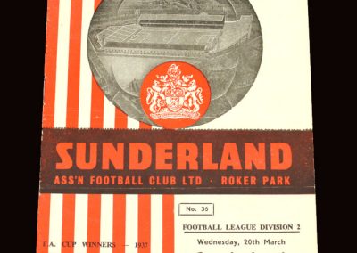 Sunderland v Norwich 20.03.1963