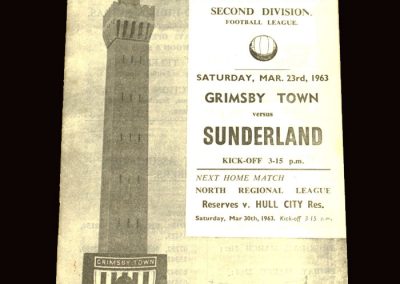 Sunderland v Grimsby 23.03.1963