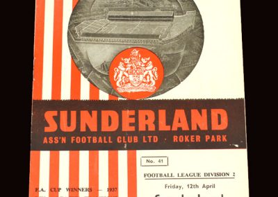 Sunderland v Stoke 12.04.1963
