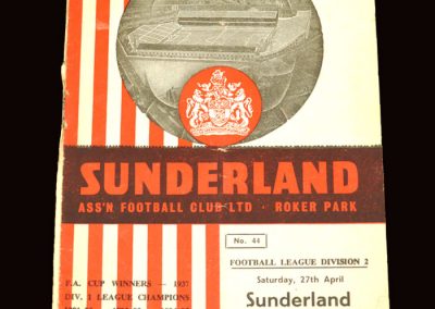Sunderland v Huddersfield 27.04.1963