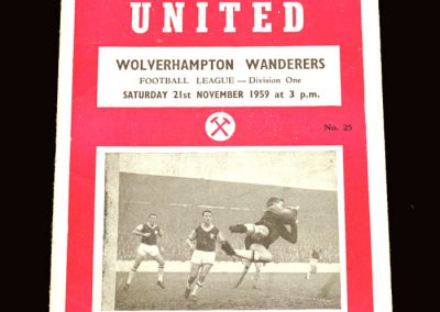 Wolves v West Ham 21.11.1959