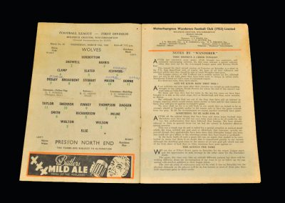 Wolves v Preston 16.03.1960